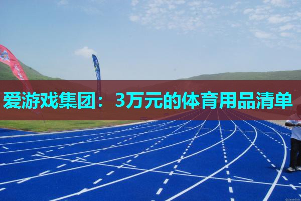 爱游戏集团：3万元的体育用品清单
