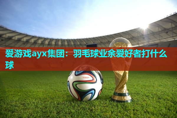 爱游戏ayx集团：羽毛球业余爱好者打什么球