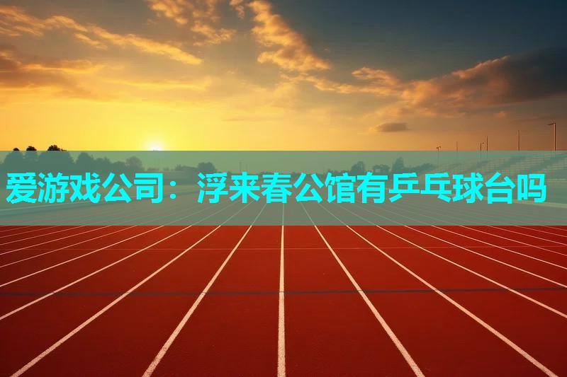 浮来春公馆有乒乓球台吗 浮来春公馆有乒乓球台吗